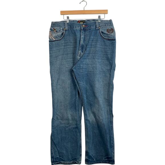 Vintage Phat Farm Straight Leg Denim Jeans 38 x 30 - Picture 1 of 7